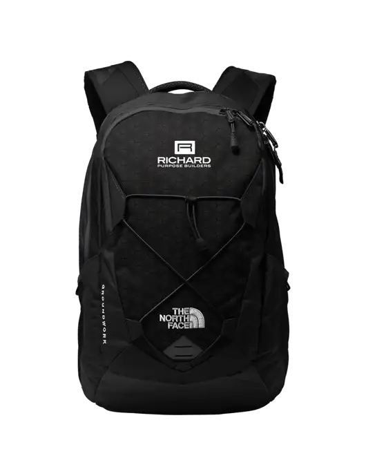 The North Face Black Groundwork Backpack w/Richard Group Logo