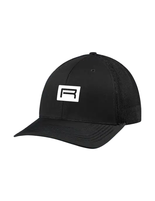 Richardson Adjustable Snapback Original 112 Trucker Cap Black w/Black Mesh w/Richard Group Icon Logo