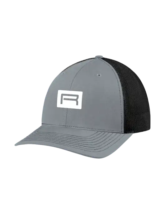 Richardson Adjustable Snapback Original 112 Trucker Cap Heather Grey w/Black Mesh w/Richard Group Icon Logo