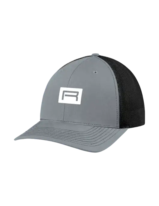 Richardson Adjustable Snapback Original 112 Trucker Cap Heather Grey w/Black Mesh w/Richard Group Icon Logo