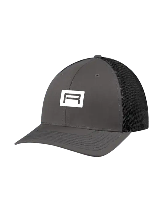 Richardson Adjustable Snapback Original 112 Trucker Cap Dark Grey w/Black Mesh w/Richard Group Icon Logo