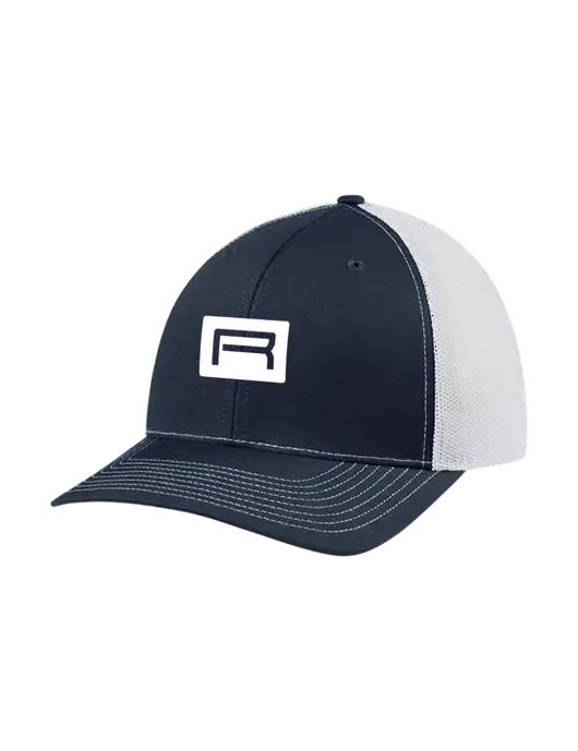 Richardson Adjustable Snapback Original 112 Trucker Cap Navy w/White Mesh w/Richard Group Icon Logo