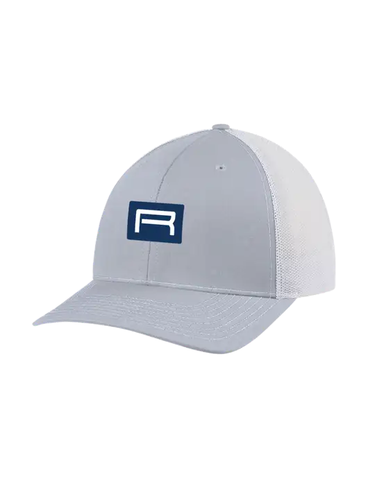 Richardson Adjustable Snapback Original 112 Trucker Cap Light Heather Grey w/White Mesh w/Richard Group Icon Logo