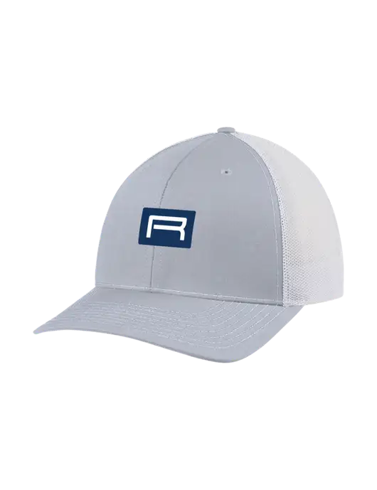 Richardson Adjustable Snapback Original 112 Trucker Cap Light Heather Grey w/White Mesh w/Richard Group Icon Logo