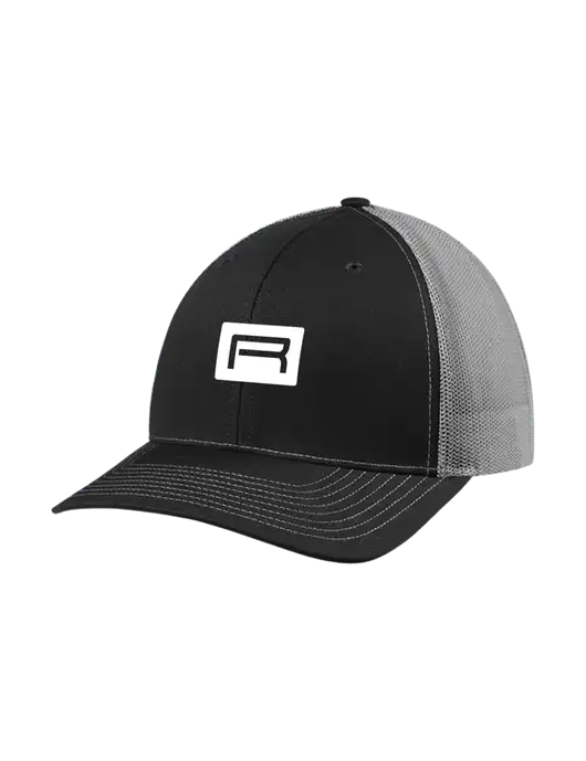 Richardson Adjustable Snapback Original 112 Trucker Cap Black w/Charcoal Mesh w/Richard Group Icon Logo