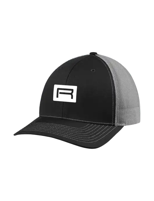 Richardson Adjustable Snapback Original 112 Trucker Cap Black w/Charcoal Mesh w/Richard Group Icon Logo