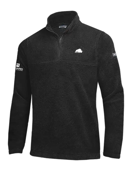 Columbia Black Steens Mountain Fleece 1/2 Zip Pullover w/Richard Group Bison Logo, Richard Group Logo