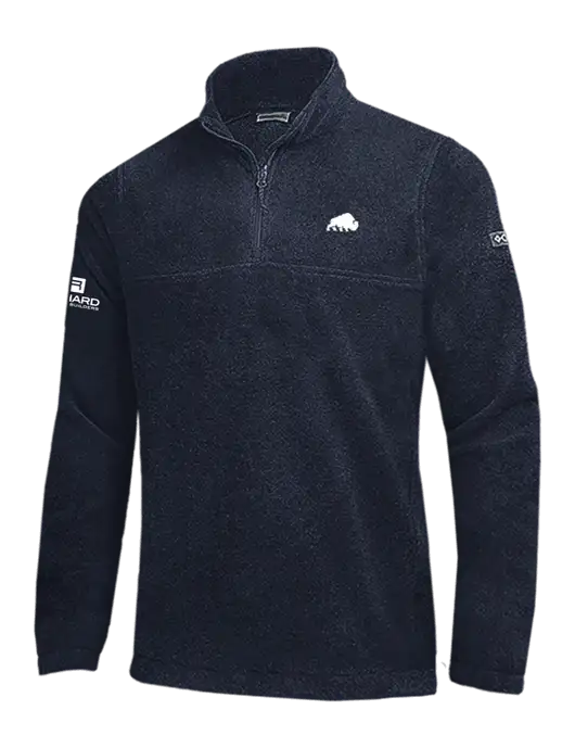 Columbia Navy Steens Mountain Fleece 1/2 Zip Pullover w/Richard Group Bison Logo, Richard Group Logo