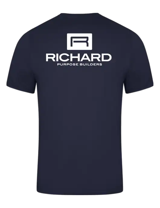 Navy PosiCharge Competitor Tee w/Richard Group Logo, Richard Group Bison Logo