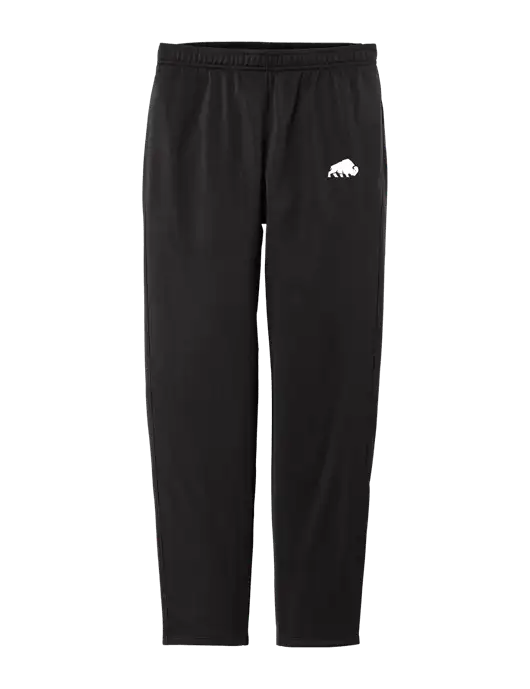Womens Tricot Black Track Jogger w/Richard Group Bison Logo