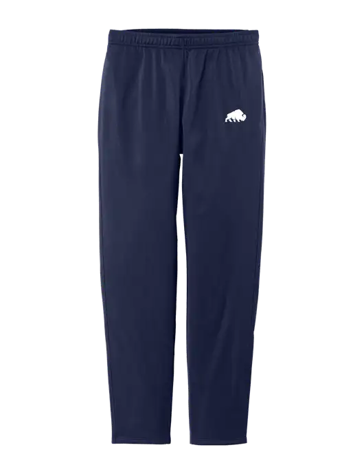 Womens Tricot Navy Track Jogger w/Richard Group Bison Logo