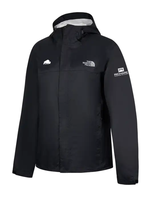 The North Face Black DryVent Rain Jacket w/Richard Group Bison Logo, Richard Group Logo