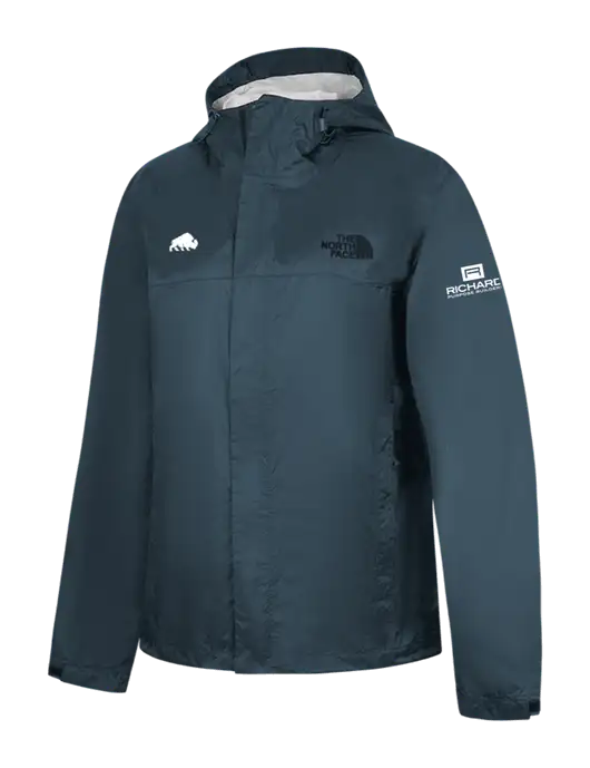 The North Face Navy DryVent Rain Jacket w/Richard Group Bison Logo, Richard Group Logo
