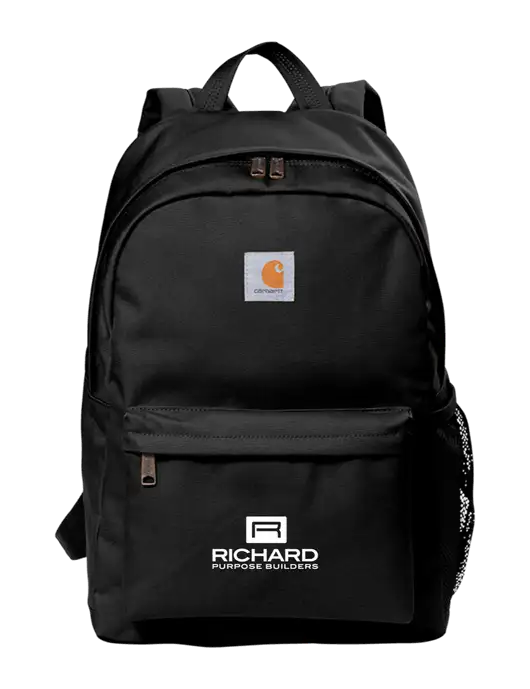 Carhartt Black Canvas Backpack w/Richard Group Logo