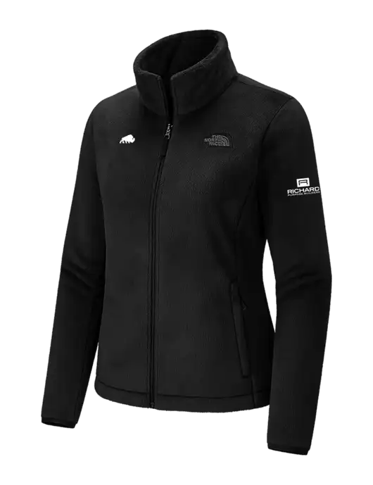 The North Face Womens Black Osito Fleece Jacket
 w/Richard Group Bison Logo, Richard Group Logo