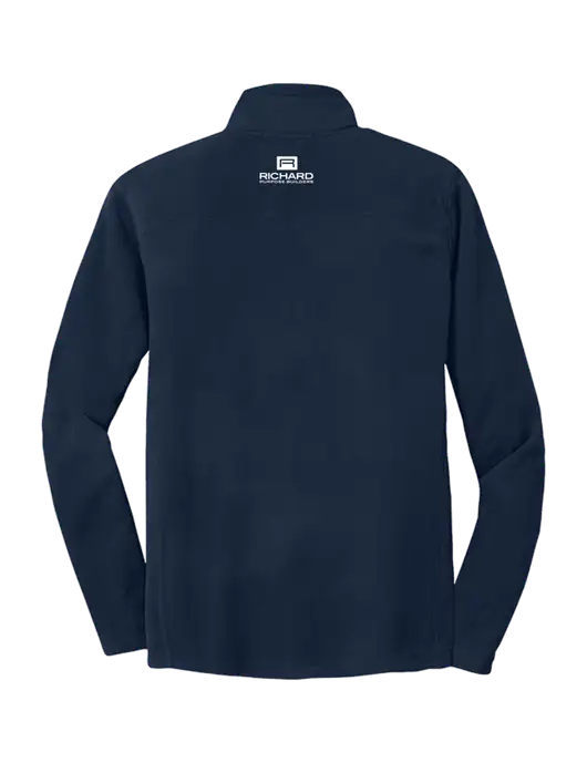 Navy Microfleece 1/2 Zip Pullover w/Richard Group Logo, Richard Group Bison Logo