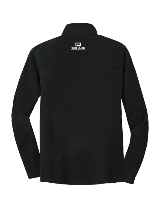 Black Microfleece 1/2 Zip Pullover w/Richard Group Logo, Richard Group Bison Logo