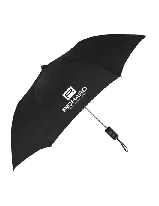 Black 42" Folding Umbrella  w/Richard Group Logo