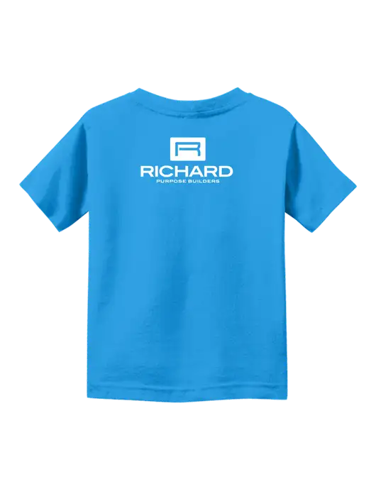 Rabbit Skins Cobalt Toddler Fine Jersey Tee w/Richard Group Logo, Richard Group Bison Logo